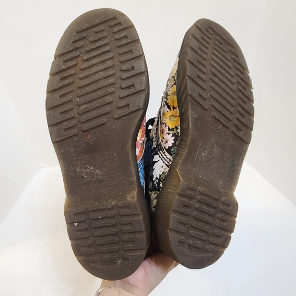 Dr. Martens | Floral Vintage Made in England Combat Boots Size UK 3 - Picture 8 of 14